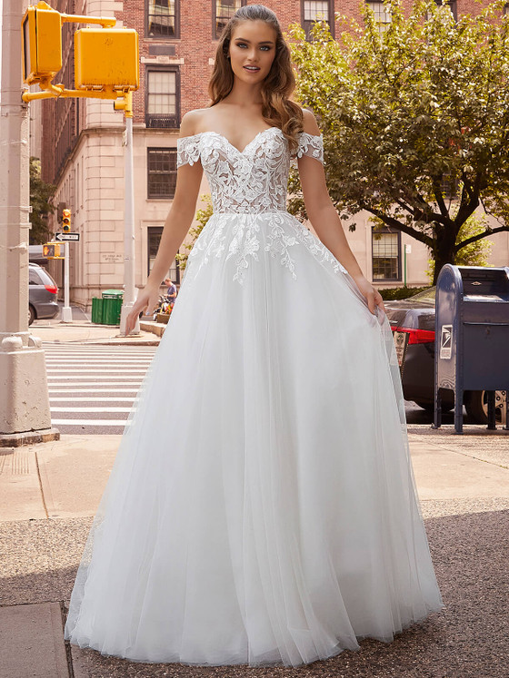 Lace A-line Morilee Bridal Dress Joaquina 2503 Lace A-line Morilee Bridal Dress Joaquina 2503