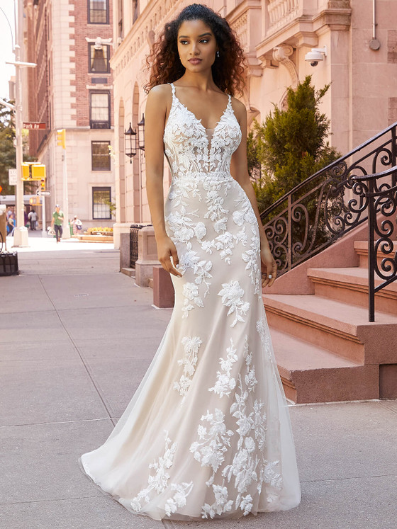 Plunging V-Neck Morilee Bridal Dress Jill 2511 Plunging V-Neck Morilee Bridal Dress Jill 2511