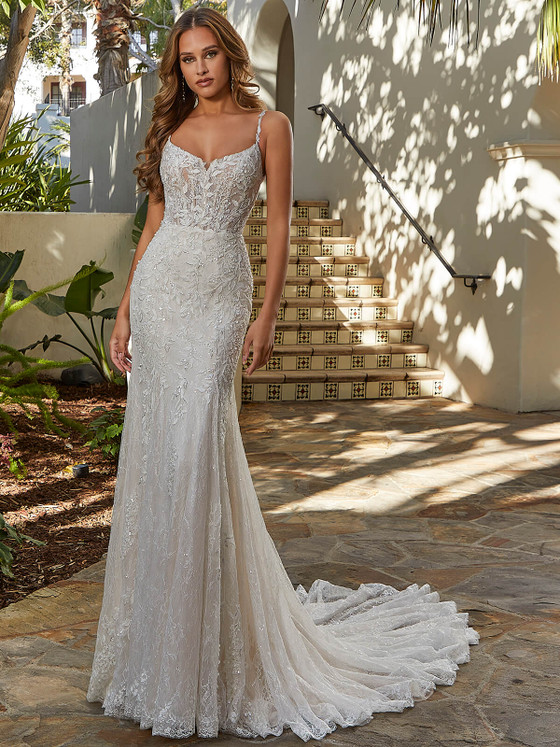 Fit and Flare Morilee Wedding Gown Mona 2542 Fit and Flare Morilee Wedding Gown Mona 2542
