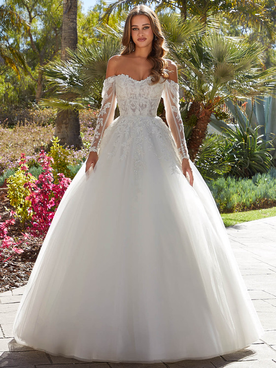 Ivory Scooped Neckline Strapless Morilee Wedding Gown Mabel 2549
Ivory Scooped Neckline Strapless Morilee Wedding Gown Mabel 2549