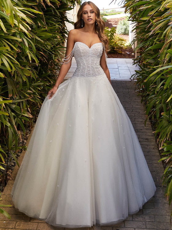 Ivory Sweetheart Crystal Beaded Morilee Wedding Gown 2553 Ivory Sweetheart Crystal Beaded Morilee Wedding Gown 2553