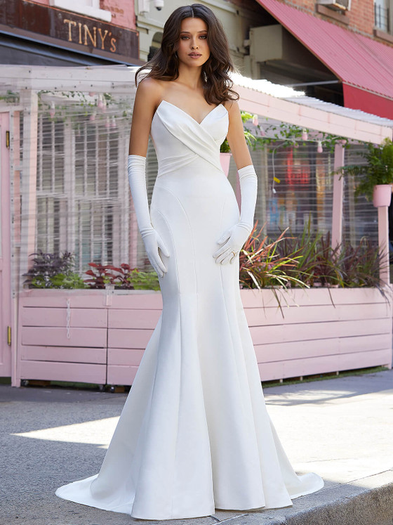 Satin Fitted Blu by Morilee Bridal Dress Jodi 4105 Satin Fitted Blu by Morilee Bridal Dress Jodi 4105