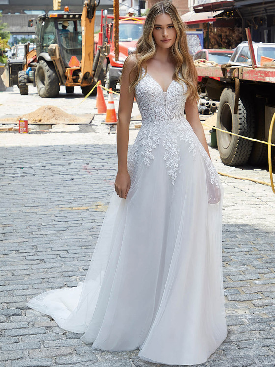 Spaghetti Strap Blu by Morilee Bridal Dress Julie 4116 Spaghetti Strap Blu by Morilee Bridal Dress Julie 4116