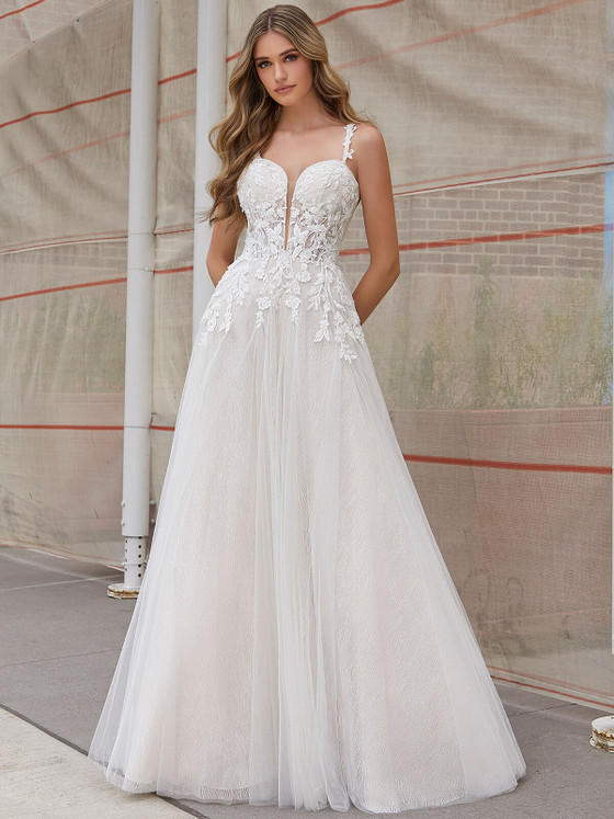 Plunging Neckline Blu by Morilee Bridal Dress Jacinta 4118 Plunging Neckline Blu by Morilee Bridal Dress Jacinta 4118