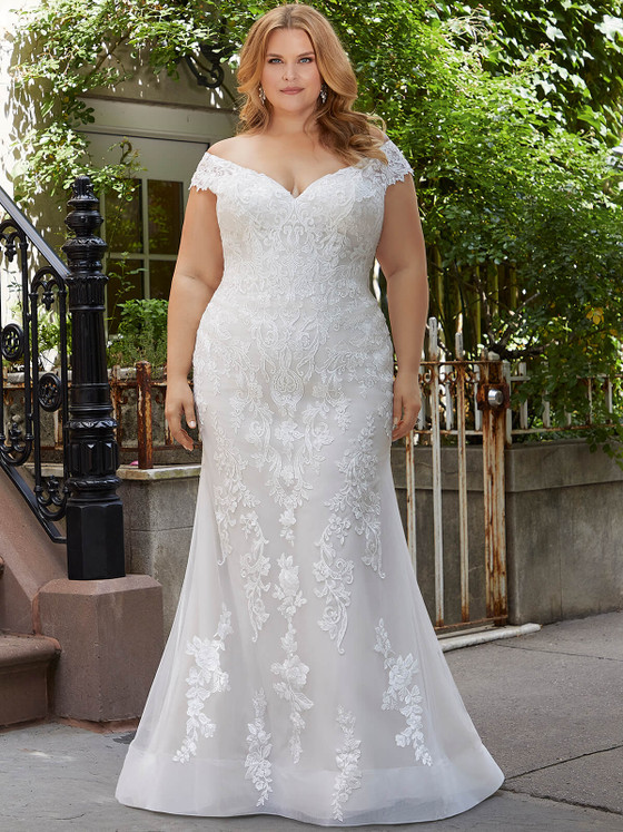 Fit & Flare Julietta by Morilee Plus Size Bridal Dress Heidi 3372 Fit & Flare Julietta by Morilee Plus Size Bridal Dress Heidi 3372