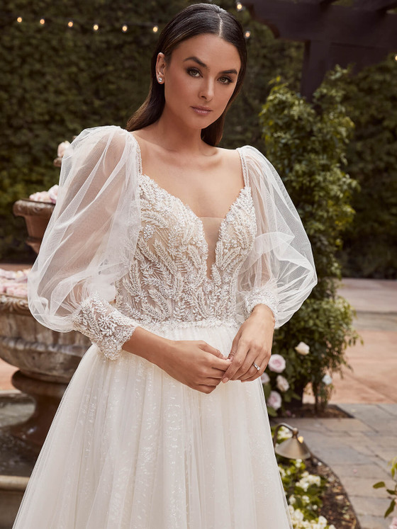 A-Line Tulle Casablanca Bridal Dress 2462 Carrie A-Line Tulle Casablanca Bridal Dress 2462 Carrie