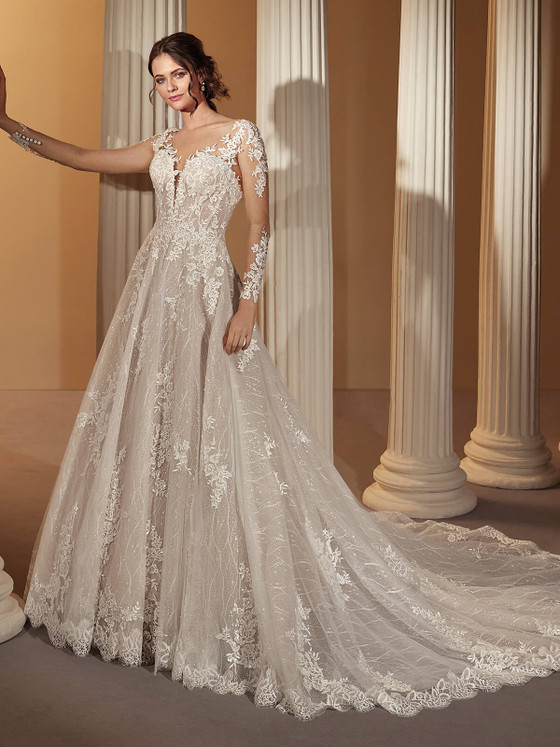 Long Sleeves Demetrios Wedding Gown 1147 Long Sleeves Demetrios Wedding Gown 1147