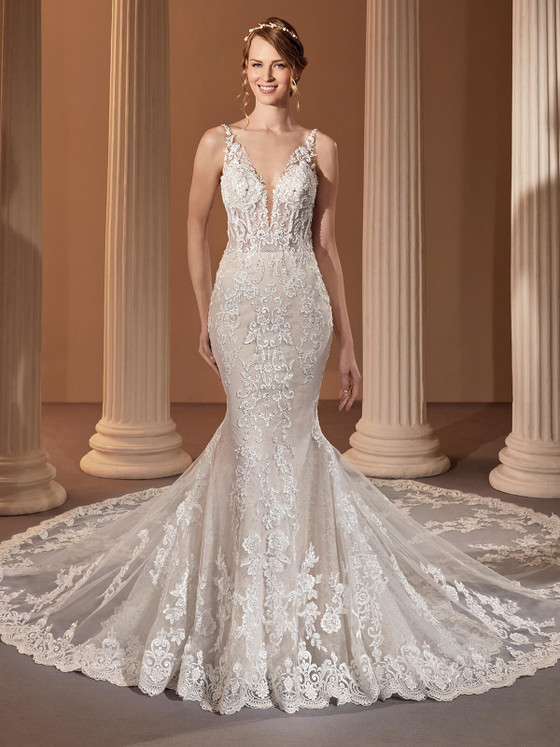 Plunging V-neckline Demetrios Wedding Gown 1150 Plunging V-neckline Demetrios Wedding Gown 1150