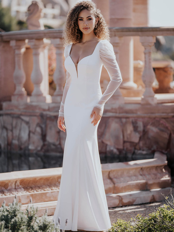 Long Sleeves Allure Bridals Wedding Dress A1162 Long Sleeves Allure Bridals Wedding Dress A1162