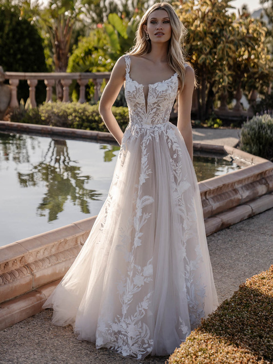 Matte Lace Allure Bridals Wedding Dress A1165 Matte Lace Allure Bridals Wedding Dress A1165