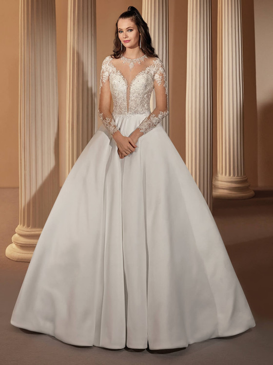 Long Sleeves Demetrios Wedding Gown 1161 Long Sleeves Demetrios Wedding Gown 1161