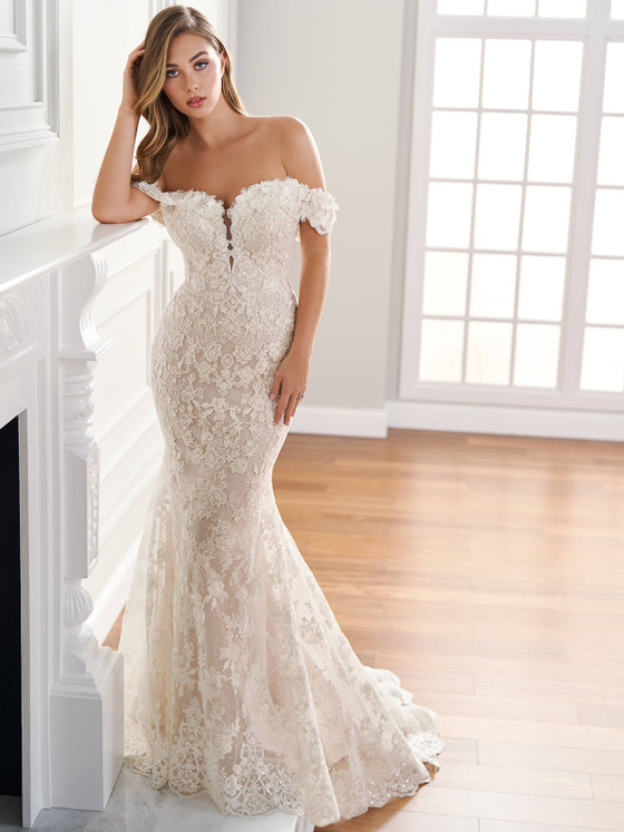 Sequin Tulle Martin Thornburg Bridal Dress Marina MT1401 Sequin Tulle Martin Thornburg Bridal Dress Marina MT1401