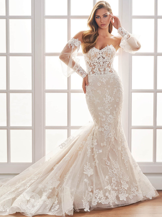 Bead 3D Martin Thornburg Bridal Dress Delia MT1403 Bead 3D Martin Thornburg Bridal Dress Delia MT1403