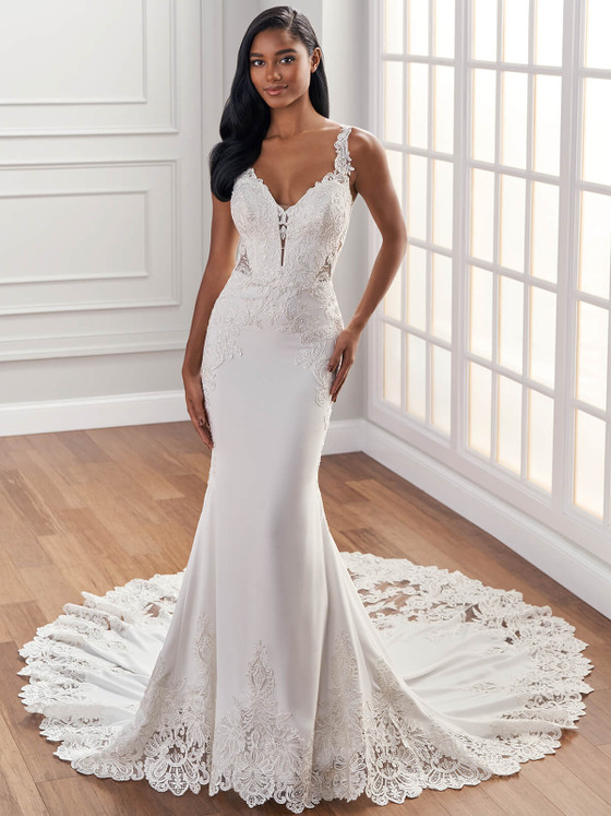Lace Accent Martin Thornburg Bridal Dress Tallis MT1411