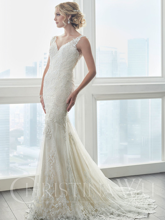Christina Wu 15625 V-neckline Wedding Dress Christina Wu 15625 V-neckline Wedding Dress