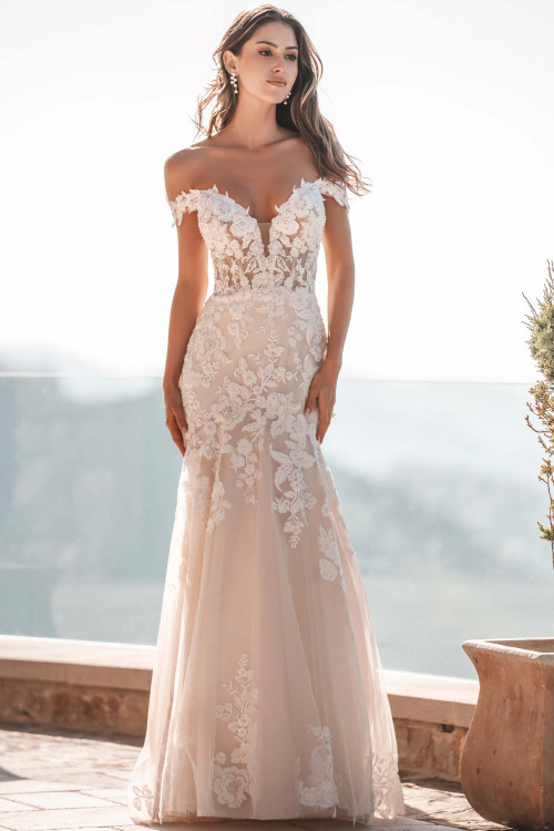 Almond/Champagne/Ivory/Nude Allure Bridal A1202 Almond/Champagne/Ivory/Nude Allure Bridal A1202