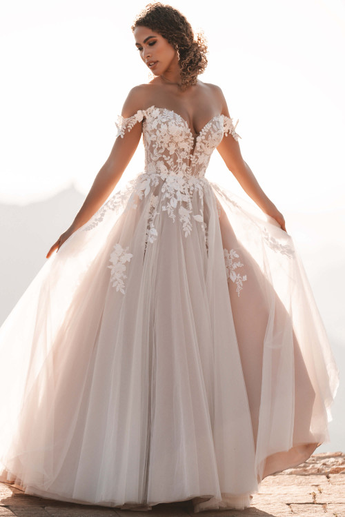 Ivory/Nude Allure Bridal A1219 Ivory/Nude Allure Bridal A1219