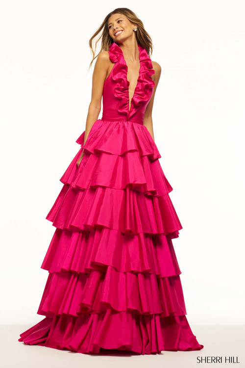 taffeta layered ballgown taffeta layered ballgown