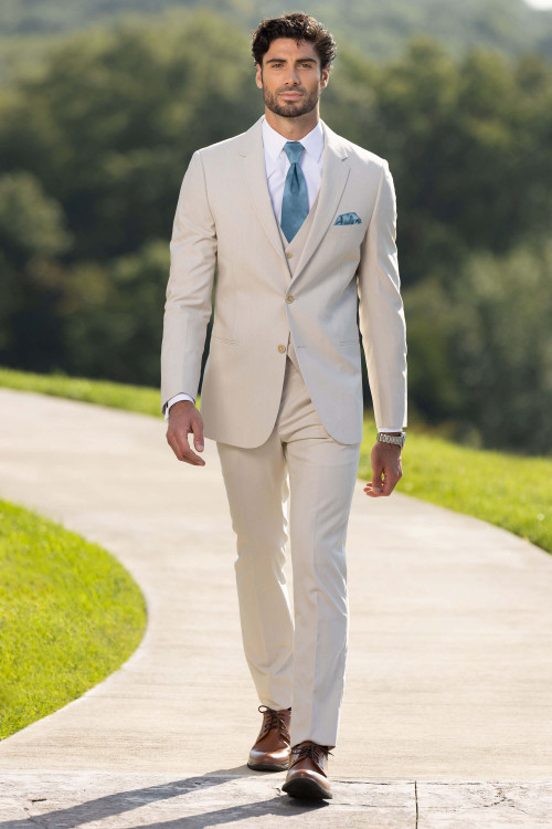 Tan Performance Stretch Suit | Dimitra Designs SC