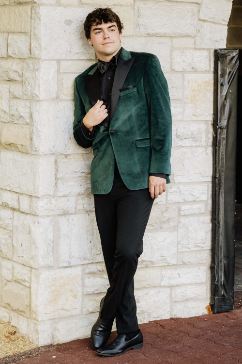 green velvet slim fit tuxedo jacket with black lapel green velvet slim fit tuxedo jacket with black lapel