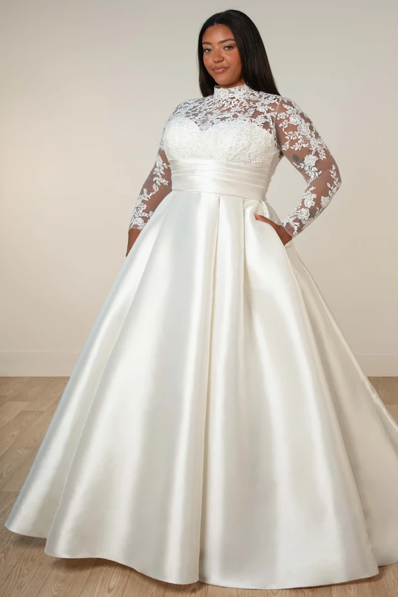Stella York SY8230 Plus Size Wedding Gown