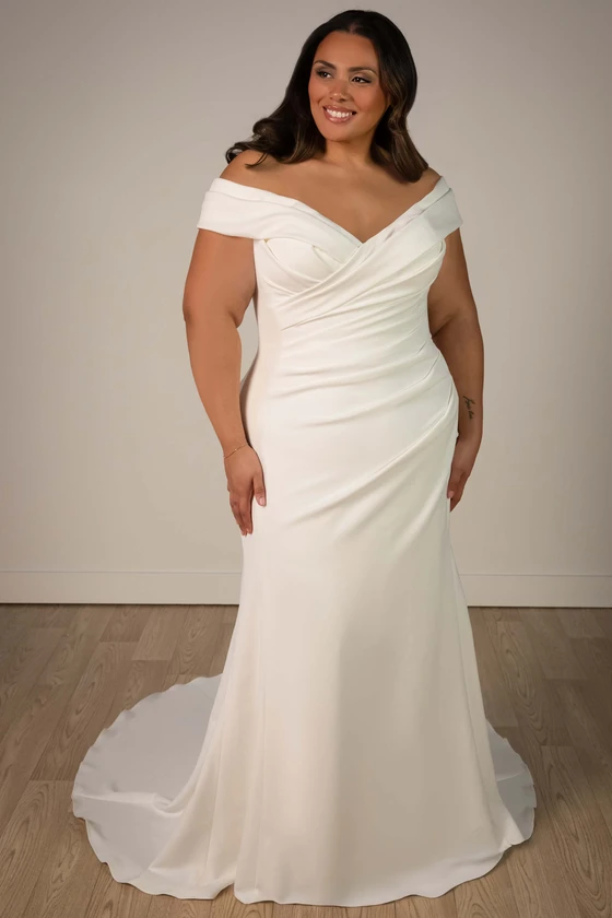 Stella York SY8330 Plus Size Wedding Gown
