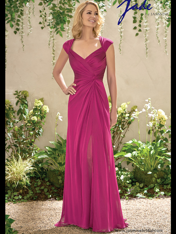 Jade J195006 Queen Anne Neckline Mother Of The Bride