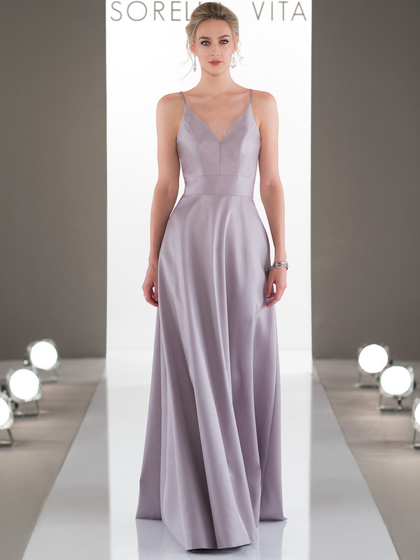 Mikado V-neck A-line  bridesmaid dress Sorella Vita 9108 Mikado V-neck A-line  bridesmaid dress Sorella Vita 9108