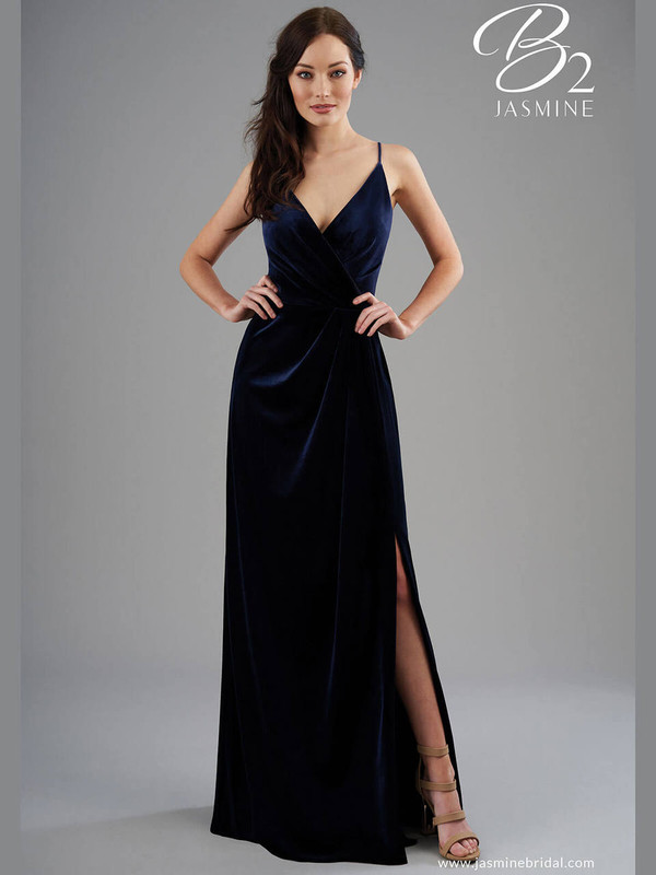 Spaghetti Straps bridesmaid dress Jasmine B203065