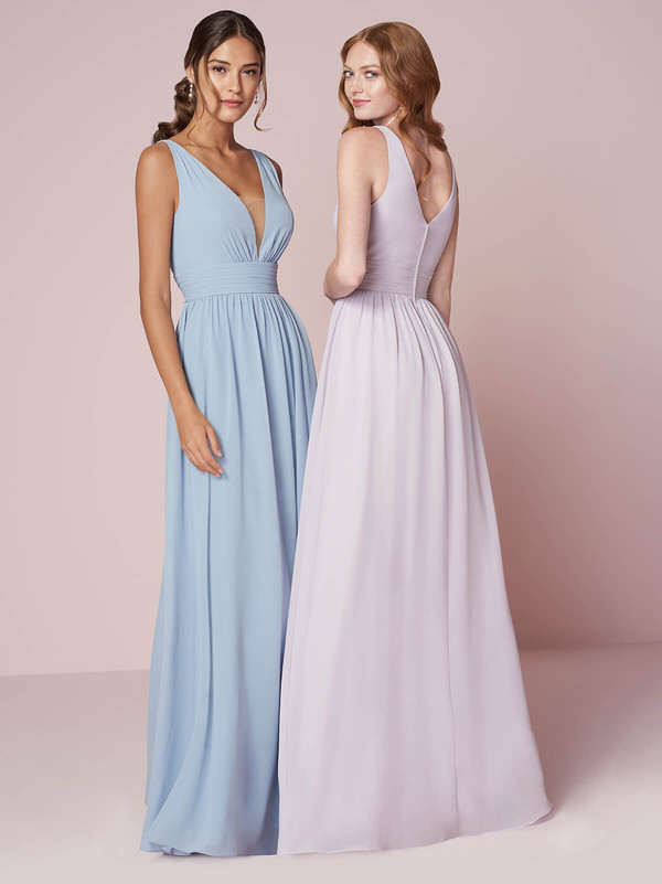 Plunging V-neck Christina Wu Bridesmaid Dress 22943