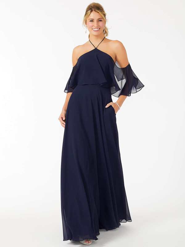 Halter Cold Shoulder Morilee Bridesmaid Dress 21706 Halter Cold Shoulder Morilee Bridesmaid Dress 21706