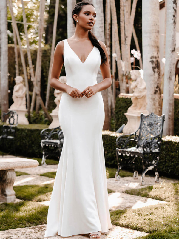 V-neck Wedding Gown Allure Bridals 9853 V-neck Wedding Gown Allure Bridals 9853