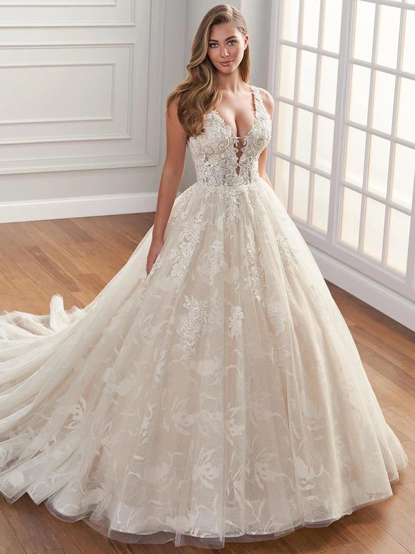 3D Lace Martin Thornburg Bridal Dress Aura MT1400