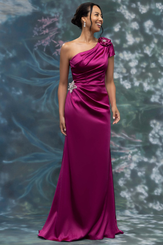 Morilee MGNY 2070014 Magenta Mothers Gown Front View