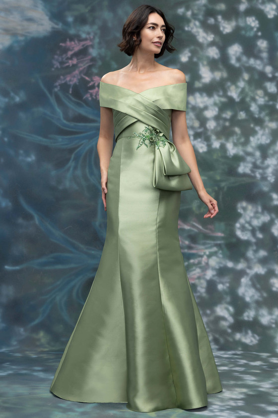 Morilee MGNY 2070031 Moss Mothers Gown Front View