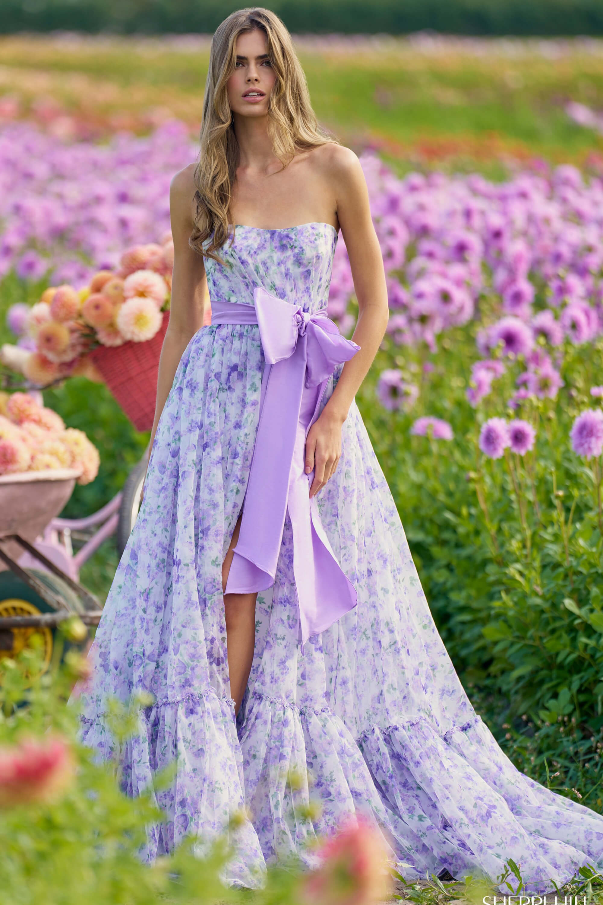 sherri hill floral prom dress Style 56307 | Sherri Hill Dresses flattering corset bodice Sherri Hill Floral Print A-Line