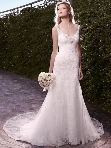 Casablanca 2135 Fit & Flare Bridal Gown - DimitraDesigns.com