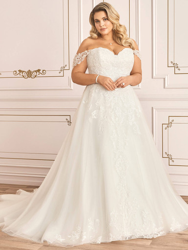 Sophia Tolli Plus Size Bridal Gown Trixie Y12031LS | Dimitra Designs