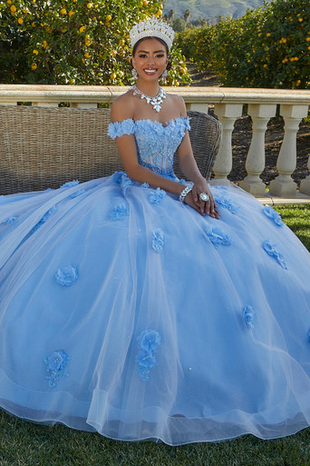 Morilee 60185 Bahama Blue/Blush Quinceañera Dress main image 1