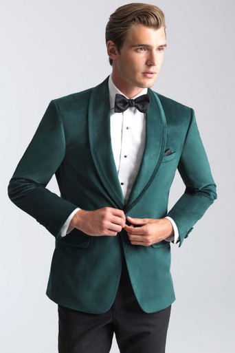 Emerald Green Velvet Coat