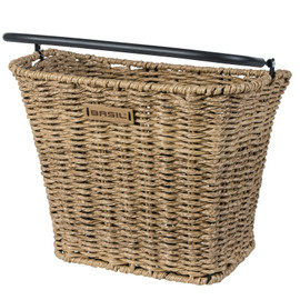 Bremen Rattan Look Bicycle Front Basket Brown