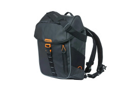 Miles Tarpaulin Backpack Black Orange 17L