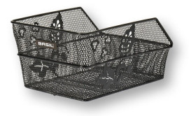 Cento Flower Rear Basket S Black