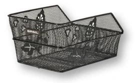 Cento Flower Rear Basket S Black