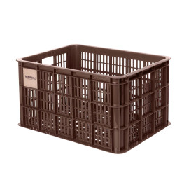 Bicycle Crate L 40L Recycled Synthetic Brown