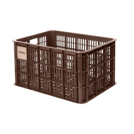 Bicycle Crate L 40 Litres Chocolate Brown