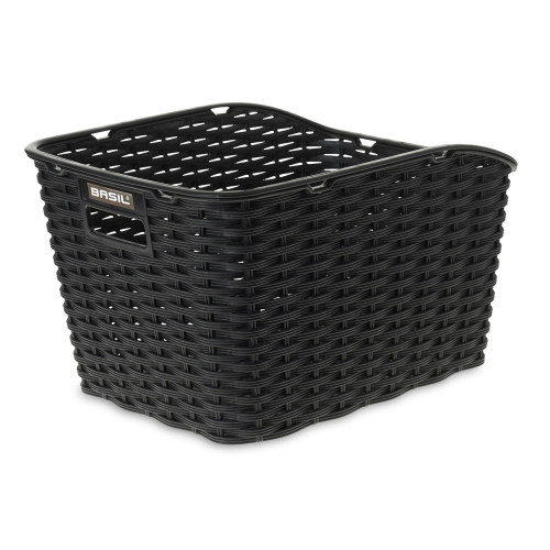 Weave Synthetic Rear Basket Black