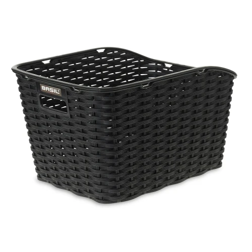 Weave Synthetic Rear Basket Black
