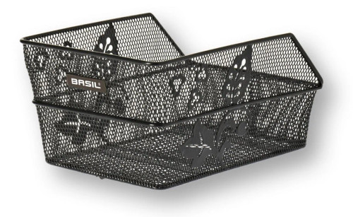 Cento Flower Rear Basket S Black
