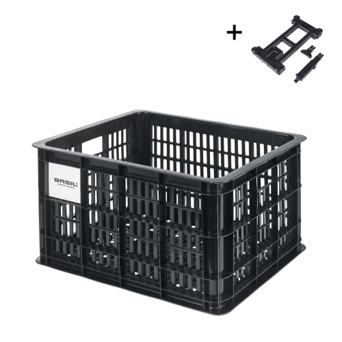 Crate MIK 2.0 Black Recycled Lockable Medium 29.5L